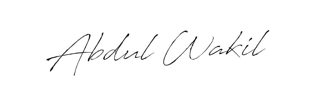 Abdul Wakil stylish signature style. Best Handwritten Sign (Antro_Vectra) for my name. Handwritten Signature Collection Ideas for my name Abdul Wakil. Abdul Wakil signature style 6 images and pictures png