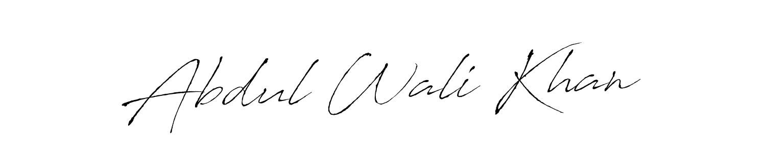 Make a beautiful signature design for name Abdul Wali Khan. With this signature (Antro_Vectra) style, you can create a handwritten signature for free. Abdul Wali Khan signature style 6 images and pictures png