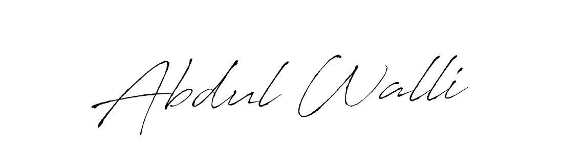 Create a beautiful signature design for name Abdul Walli. With this signature (Antro_Vectra) fonts, you can make a handwritten signature for free. Abdul Walli signature style 6 images and pictures png