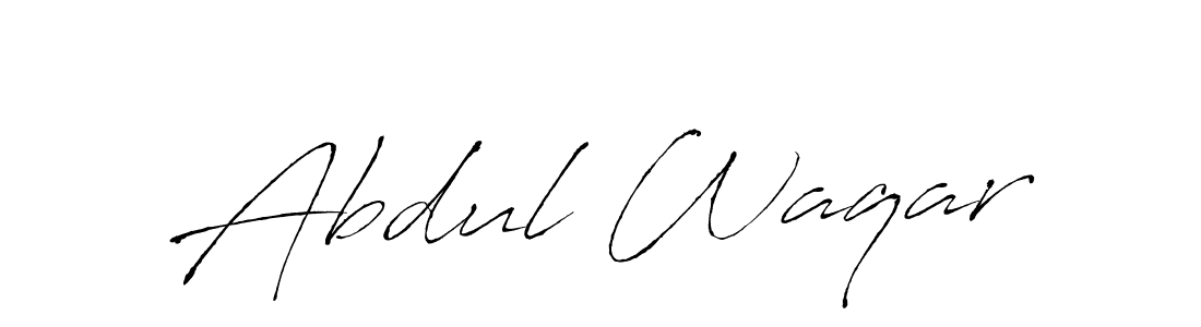 How to make Abdul Waqar signature? Antro_Vectra is a professional autograph style. Create handwritten signature for Abdul Waqar name. Abdul Waqar signature style 6 images and pictures png