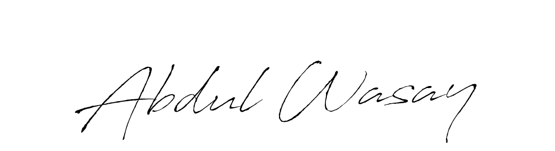 Also we have Abdul Wasay name is the best signature style. Create professional handwritten signature collection using Antro_Vectra autograph style. Abdul Wasay signature style 6 images and pictures png