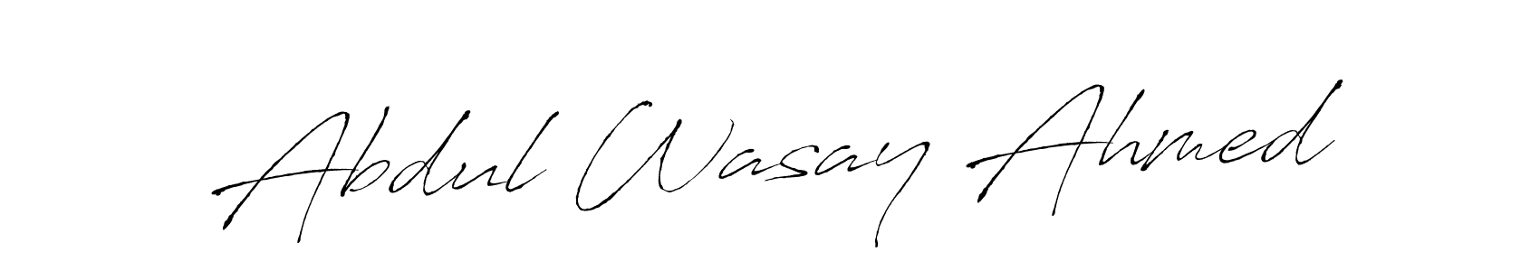 Antro_Vectra is a professional signature style that is perfect for those who want to add a touch of class to their signature. It is also a great choice for those who want to make their signature more unique. Get Abdul Wasay Ahmed name to fancy signature for free. Abdul Wasay Ahmed signature style 6 images and pictures png