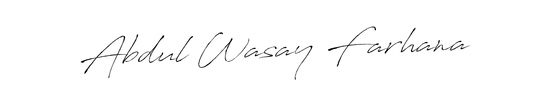 You should practise on your own different ways (Antro_Vectra) to write your name (Abdul Wasay Farhana) in signature. don't let someone else do it for you. Abdul Wasay Farhana signature style 6 images and pictures png
