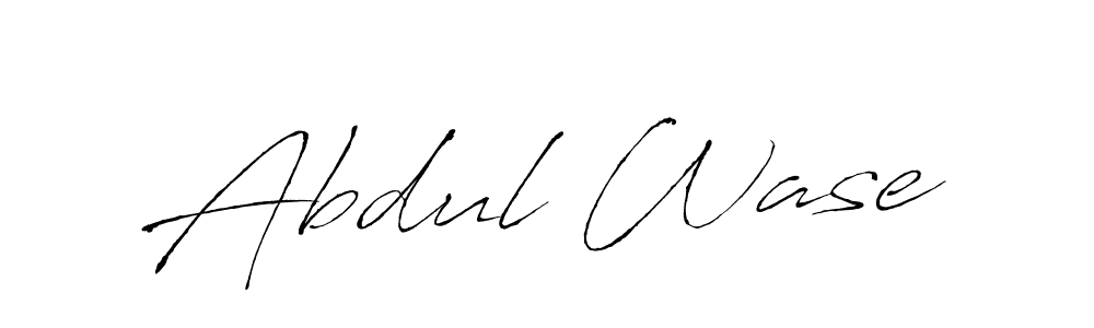 Design your own signature with our free online signature maker. With this signature software, you can create a handwritten (Antro_Vectra) signature for name Abdul Wase. Abdul Wase signature style 6 images and pictures png