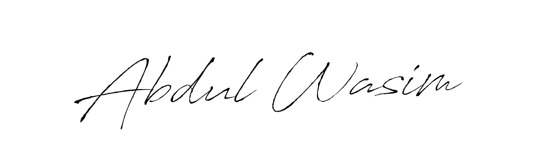 Design your own signature with our free online signature maker. With this signature software, you can create a handwritten (Antro_Vectra) signature for name Abdul Wasim. Abdul Wasim signature style 6 images and pictures png