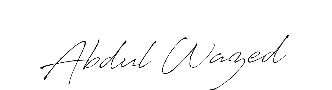 Design your own signature with our free online signature maker. With this signature software, you can create a handwritten (Antro_Vectra) signature for name Abdul Wazed. Abdul Wazed signature style 6 images and pictures png