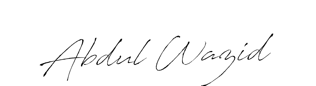 Antro_Vectra is a professional signature style that is perfect for those who want to add a touch of class to their signature. It is also a great choice for those who want to make their signature more unique. Get Abdul Wazid name to fancy signature for free. Abdul Wazid signature style 6 images and pictures png