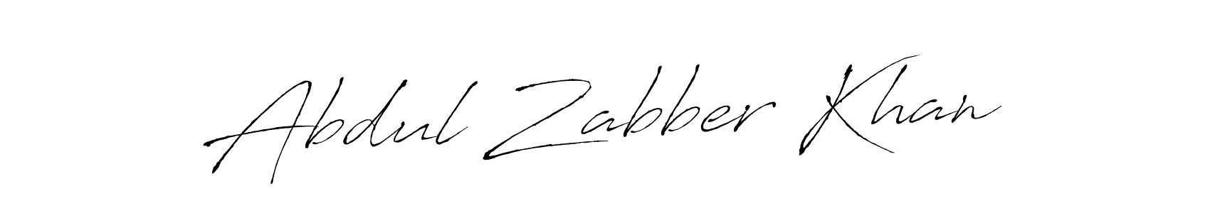 Make a beautiful signature design for name Abdul Zabber Khan. With this signature (Antro_Vectra) style, you can create a handwritten signature for free. Abdul Zabber Khan signature style 6 images and pictures png
