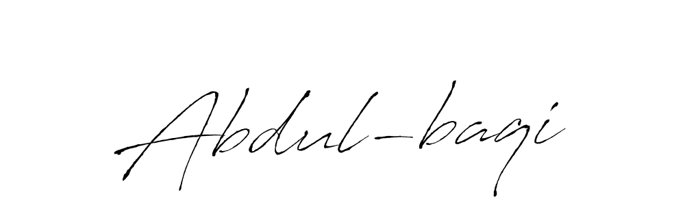 Create a beautiful signature design for name Abdul-baqi. With this signature (Antro_Vectra) fonts, you can make a handwritten signature for free. Abdul-baqi signature style 6 images and pictures png