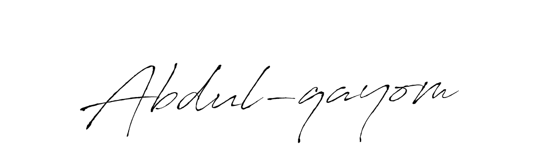 Create a beautiful signature design for name Abdul-qayom. With this signature (Antro_Vectra) fonts, you can make a handwritten signature for free. Abdul-qayom signature style 6 images and pictures png