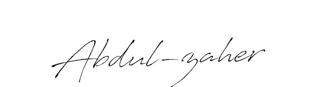 Abdul-zaher stylish signature style. Best Handwritten Sign (Antro_Vectra) for my name. Handwritten Signature Collection Ideas for my name Abdul-zaher. Abdul-zaher signature style 6 images and pictures png
