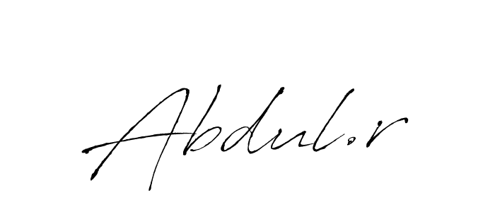 Create a beautiful signature design for name Abdul.r. With this signature (Antro_Vectra) fonts, you can make a handwritten signature for free. Abdul.r signature style 6 images and pictures png