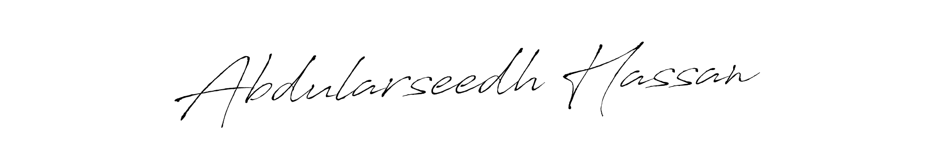 Make a short Abdularseedh Hassan signature style. Manage your documents anywhere anytime using Antro_Vectra. Create and add eSignatures, submit forms, share and send files easily. Abdularseedh Hassan signature style 6 images and pictures png