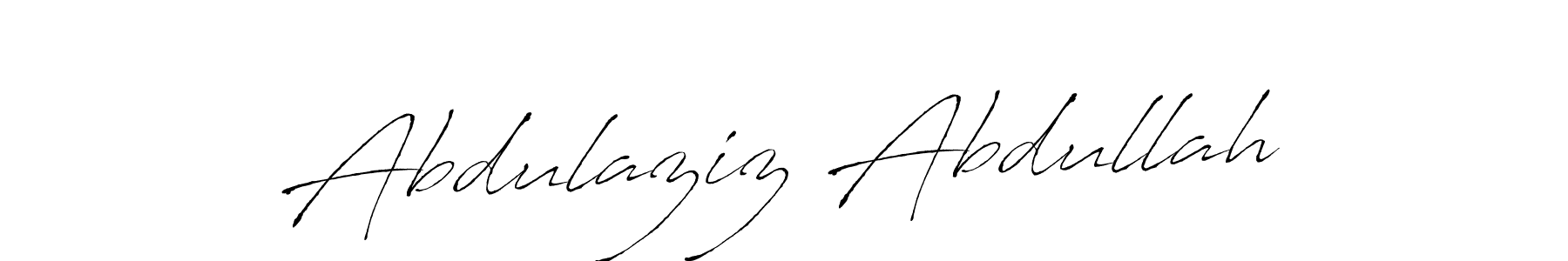 Use a signature maker to create a handwritten signature online. With this signature software, you can design (Antro_Vectra) your own signature for name Abdulaziz Abdullah. Abdulaziz Abdullah signature style 6 images and pictures png