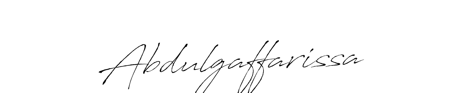 Create a beautiful signature design for name Abdulgaffarissa. With this signature (Antro_Vectra) fonts, you can make a handwritten signature for free. Abdulgaffarissa signature style 6 images and pictures png