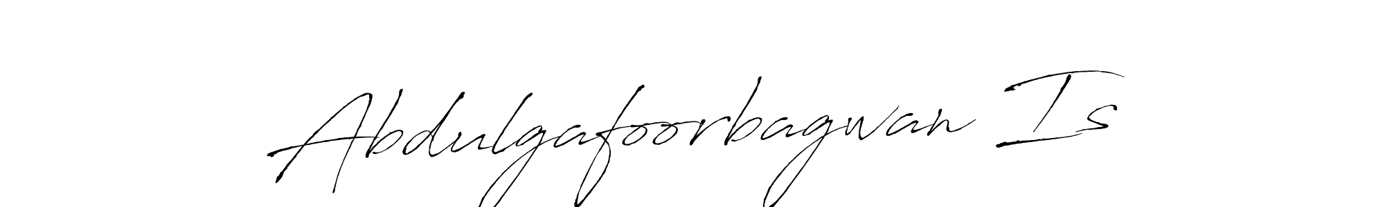 Create a beautiful signature design for name Abdulgafoorbagwan Is. With this signature (Antro_Vectra) fonts, you can make a handwritten signature for free. Abdulgafoorbagwan Is signature style 6 images and pictures png