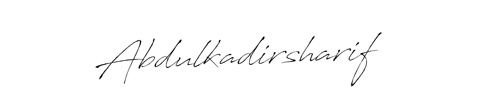 Use a signature maker to create a handwritten signature online. With this signature software, you can design (Antro_Vectra) your own signature for name Abdulkadirsharif. Abdulkadirsharif signature style 6 images and pictures png