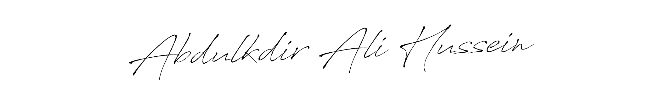 Abdulkdir Ali Hussein stylish signature style. Best Handwritten Sign (Antro_Vectra) for my name. Handwritten Signature Collection Ideas for my name Abdulkdir Ali Hussein. Abdulkdir Ali Hussein signature style 6 images and pictures png
