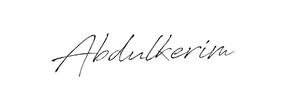 How to make Abdulkerim name signature. Use Antro_Vectra style for creating short signs online. This is the latest handwritten sign. Abdulkerim signature style 6 images and pictures png