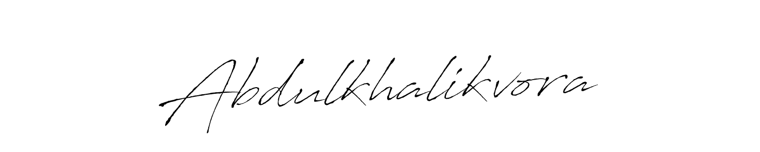 Design your own signature with our free online signature maker. With this signature software, you can create a handwritten (Antro_Vectra) signature for name Abdulkhalikvora. Abdulkhalikvora signature style 6 images and pictures png