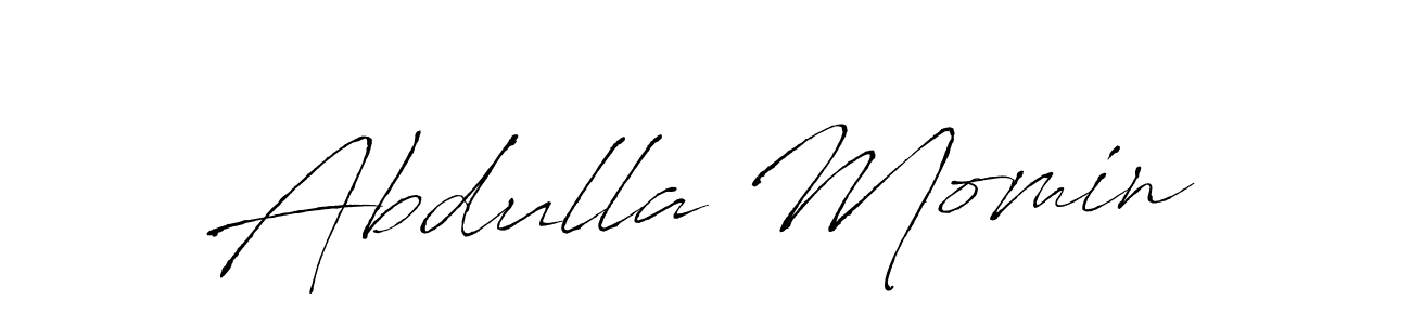 Abdulla Momin stylish signature style. Best Handwritten Sign (Antro_Vectra) for my name. Handwritten Signature Collection Ideas for my name Abdulla Momin. Abdulla Momin signature style 6 images and pictures png