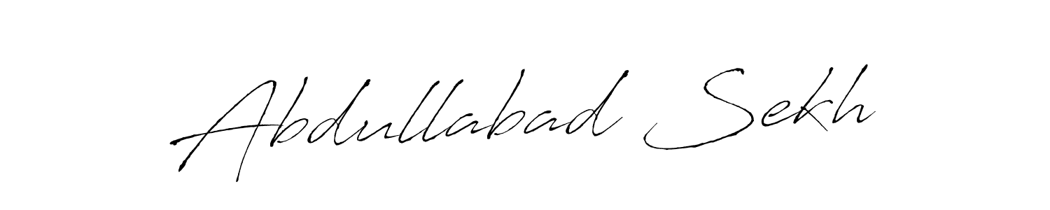 This is the best signature style for the Abdullabad Sekh name. Also you like these signature font (Antro_Vectra). Mix name signature. Abdullabad Sekh signature style 6 images and pictures png