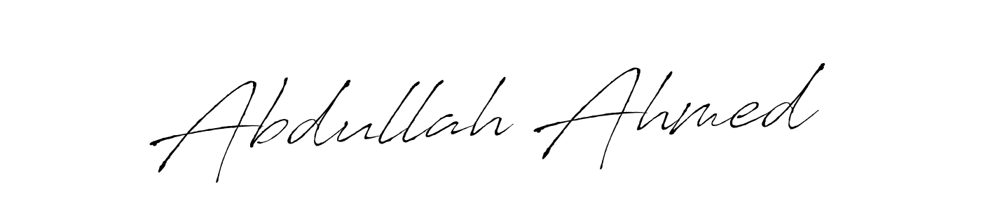 Make a beautiful signature design for name Abdullah Ahmed. With this signature (Antro_Vectra) style, you can create a handwritten signature for free. Abdullah Ahmed signature style 6 images and pictures png