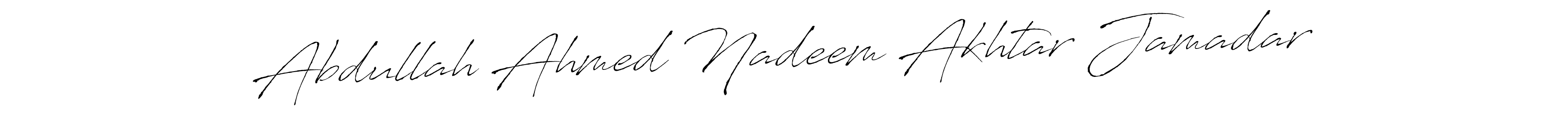 This is the best signature style for the Abdullah Ahmed Nadeem Akhtar Jamadar name. Also you like these signature font (Antro_Vectra). Mix name signature. Abdullah Ahmed Nadeem Akhtar Jamadar signature style 6 images and pictures png