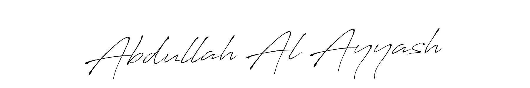 How to make Abdullah Al Ayyash signature? Antro_Vectra is a professional autograph style. Create handwritten signature for Abdullah Al Ayyash name. Abdullah Al Ayyash signature style 6 images and pictures png