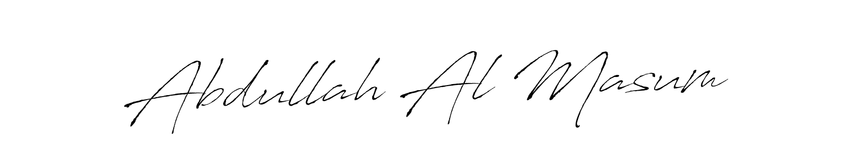 How to make Abdullah Al Masum name signature. Use Antro_Vectra style for creating short signs online. This is the latest handwritten sign. Abdullah Al Masum signature style 6 images and pictures png