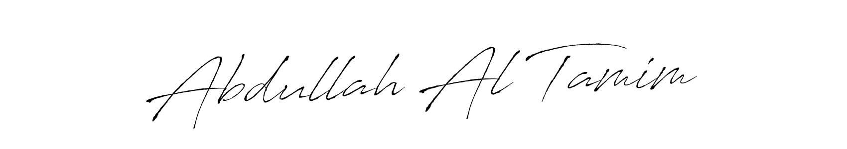 The best way (Antro_Vectra) to make a short signature is to pick only two or three words in your name. The name Abdullah Al Tamim include a total of six letters. For converting this name. Abdullah Al Tamim signature style 6 images and pictures png