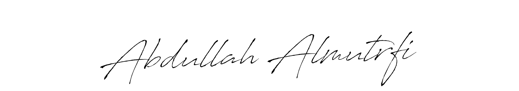 Abdullah Almutrfi stylish signature style. Best Handwritten Sign (Antro_Vectra) for my name. Handwritten Signature Collection Ideas for my name Abdullah Almutrfi. Abdullah Almutrfi signature style 6 images and pictures png