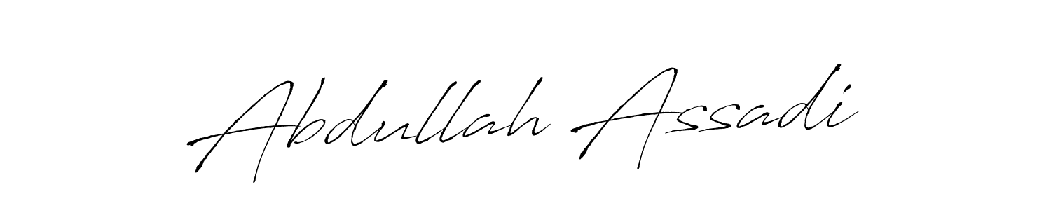 How to make Abdullah Assadi signature? Antro_Vectra is a professional autograph style. Create handwritten signature for Abdullah Assadi name. Abdullah Assadi signature style 6 images and pictures png