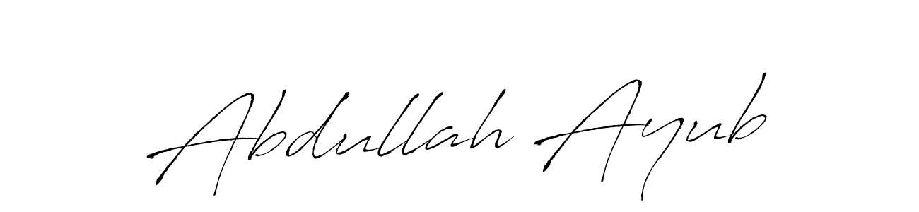 Create a beautiful signature design for name Abdullah Ayub. With this signature (Antro_Vectra) fonts, you can make a handwritten signature for free. Abdullah Ayub signature style 6 images and pictures png