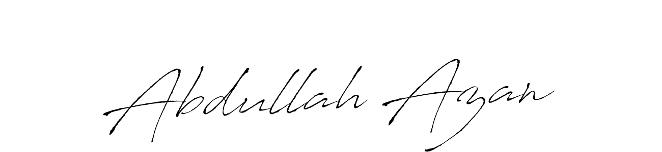 Design your own signature with our free online signature maker. With this signature software, you can create a handwritten (Antro_Vectra) signature for name Abdullah Azan. Abdullah Azan signature style 6 images and pictures png