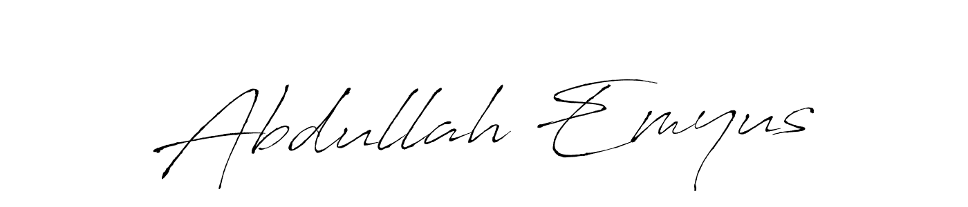 Make a short Abdullah Emyus signature style. Manage your documents anywhere anytime using Antro_Vectra. Create and add eSignatures, submit forms, share and send files easily. Abdullah Emyus signature style 6 images and pictures png