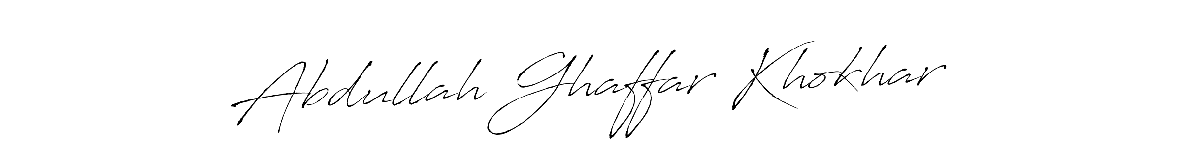 Also we have Abdullah Ghaffar Khokhar name is the best signature style. Create professional handwritten signature collection using Antro_Vectra autograph style. Abdullah Ghaffar Khokhar signature style 6 images and pictures png