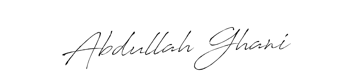 Make a beautiful signature design for name Abdullah Ghani. With this signature (Antro_Vectra) style, you can create a handwritten signature for free. Abdullah Ghani signature style 6 images and pictures png