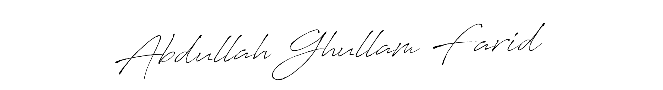 The best way (Antro_Vectra) to make a short signature is to pick only two or three words in your name. The name Abdullah Ghullam Farid include a total of six letters. For converting this name. Abdullah Ghullam Farid signature style 6 images and pictures png