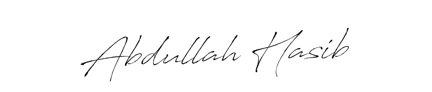 Abdullah Hasib stylish signature style. Best Handwritten Sign (Antro_Vectra) for my name. Handwritten Signature Collection Ideas for my name Abdullah Hasib. Abdullah Hasib signature style 6 images and pictures png