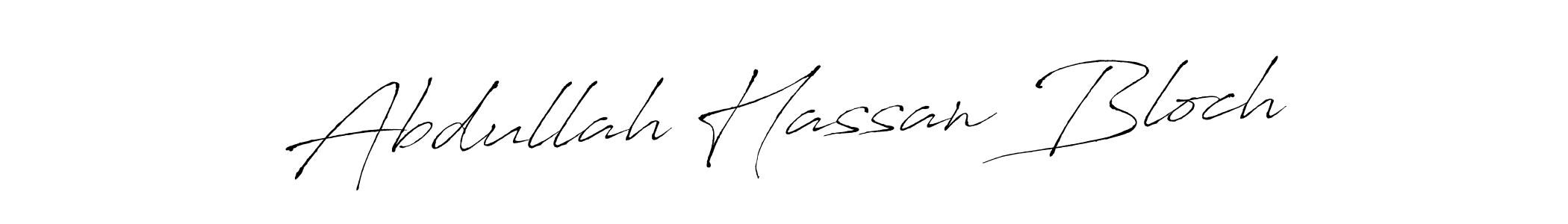 Make a beautiful signature design for name Abdullah Hassan Bloch. With this signature (Antro_Vectra) style, you can create a handwritten signature for free. Abdullah Hassan Bloch signature style 6 images and pictures png