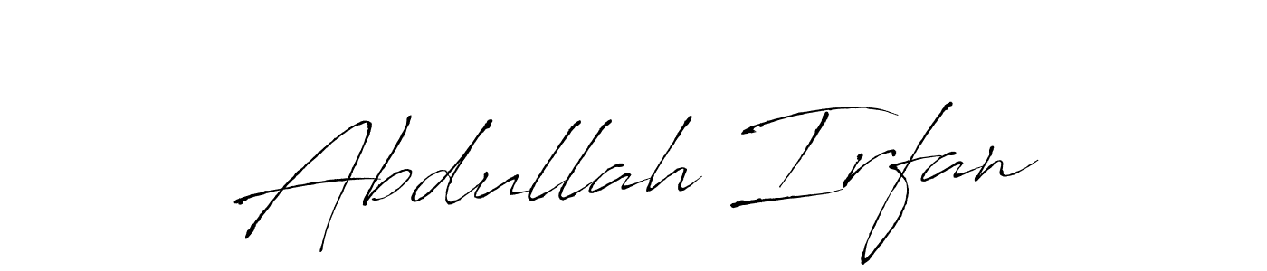 Create a beautiful signature design for name Abdullah Irfan. With this signature (Antro_Vectra) fonts, you can make a handwritten signature for free. Abdullah Irfan signature style 6 images and pictures png