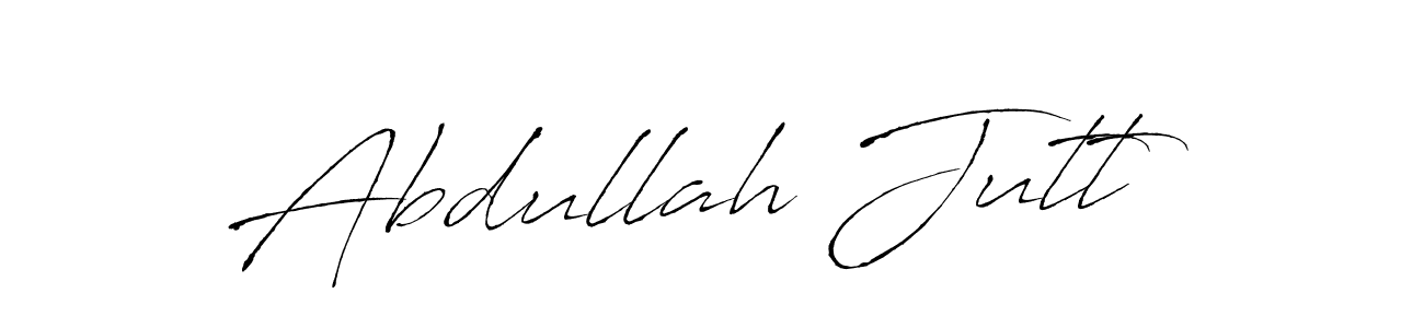 Make a beautiful signature design for name Abdullah Jutt. With this signature (Antro_Vectra) style, you can create a handwritten signature for free. Abdullah Jutt signature style 6 images and pictures png