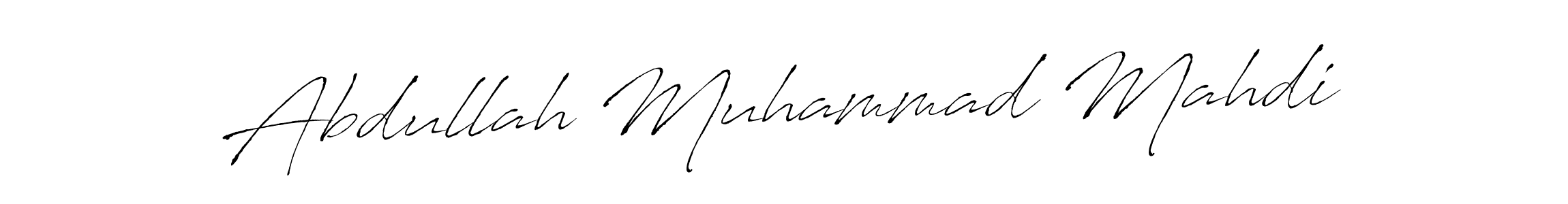 Create a beautiful signature design for name Abdullah Muhammad Mahdi. With this signature (Antro_Vectra) fonts, you can make a handwritten signature for free. Abdullah Muhammad Mahdi signature style 6 images and pictures png