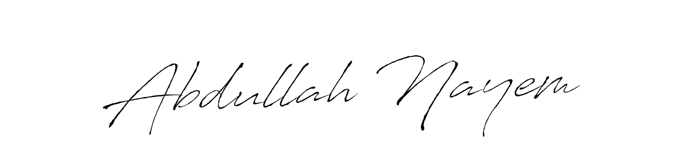 It looks lik you need a new signature style for name Abdullah Nayem. Design unique handwritten (Antro_Vectra) signature with our free signature maker in just a few clicks. Abdullah Nayem signature style 6 images and pictures png