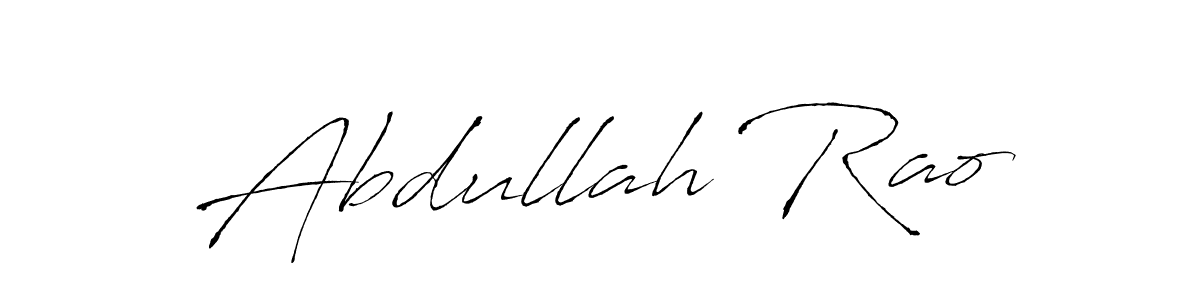Abdullah Rao stylish signature style. Best Handwritten Sign (Antro_Vectra) for my name. Handwritten Signature Collection Ideas for my name Abdullah Rao. Abdullah Rao signature style 6 images and pictures png