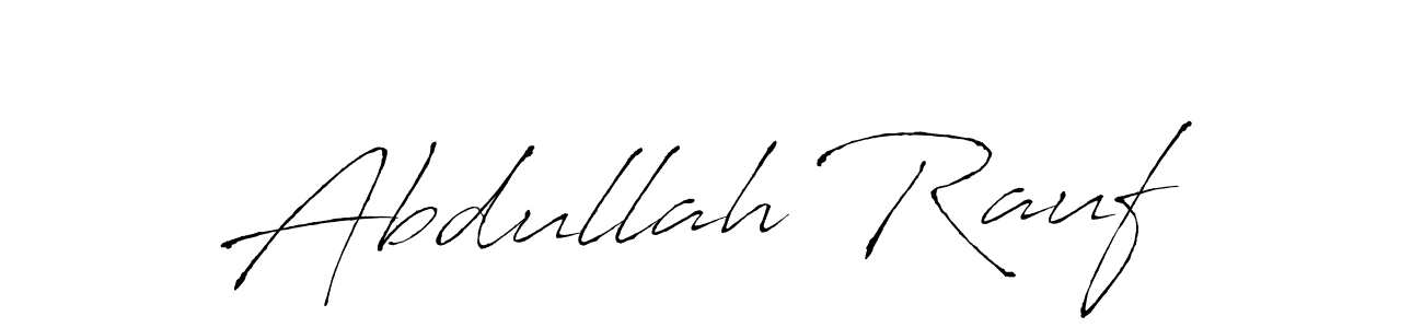 Design your own signature with our free online signature maker. With this signature software, you can create a handwritten (Antro_Vectra) signature for name Abdullah Rauf. Abdullah Rauf signature style 6 images and pictures png