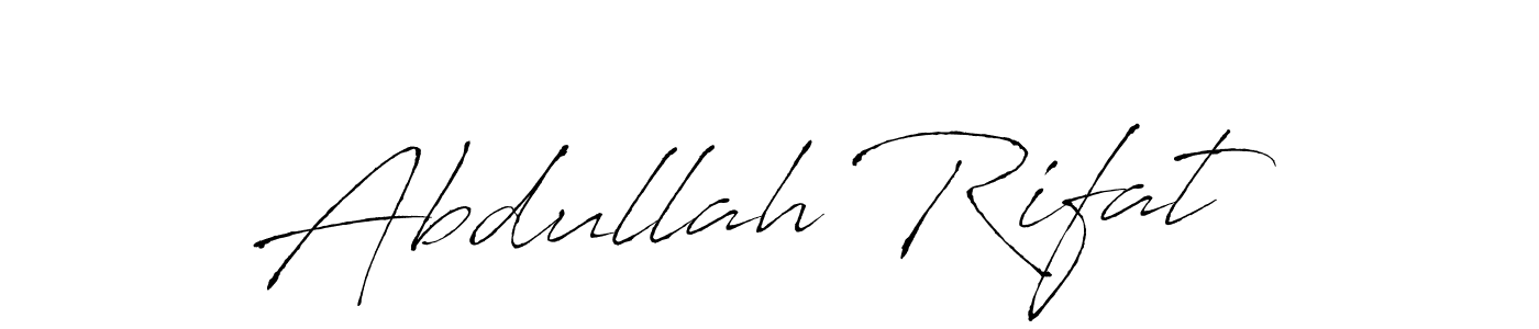 It looks lik you need a new signature style for name Abdullah Rifat. Design unique handwritten (Antro_Vectra) signature with our free signature maker in just a few clicks. Abdullah Rifat signature style 6 images and pictures png