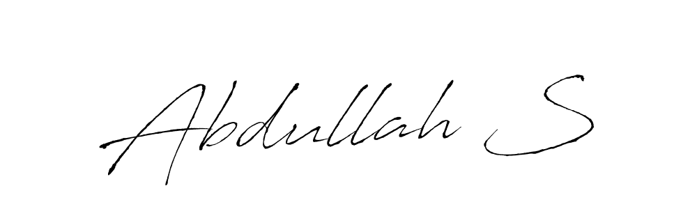 Use a signature maker to create a handwritten signature online. With this signature software, you can design (Antro_Vectra) your own signature for name Abdullah S. Abdullah S signature style 6 images and pictures png