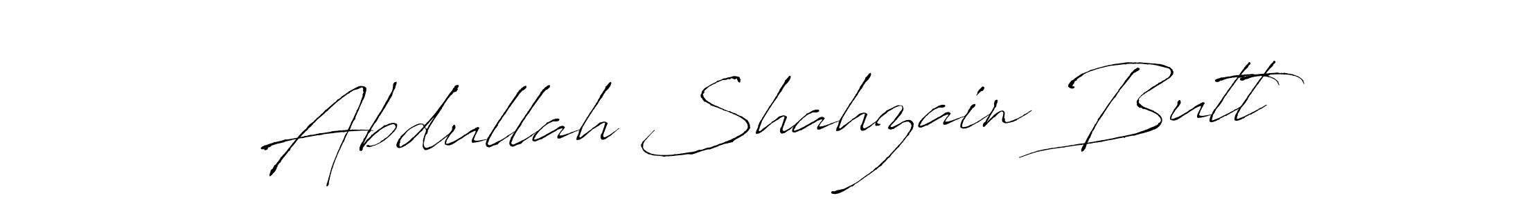 Design your own signature with our free online signature maker. With this signature software, you can create a handwritten (Antro_Vectra) signature for name Abdullah Shahzain Butt. Abdullah Shahzain Butt signature style 6 images and pictures png